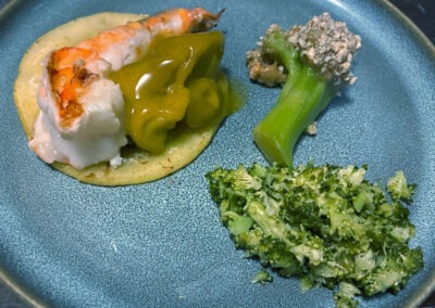 Garnele und Brokkoli