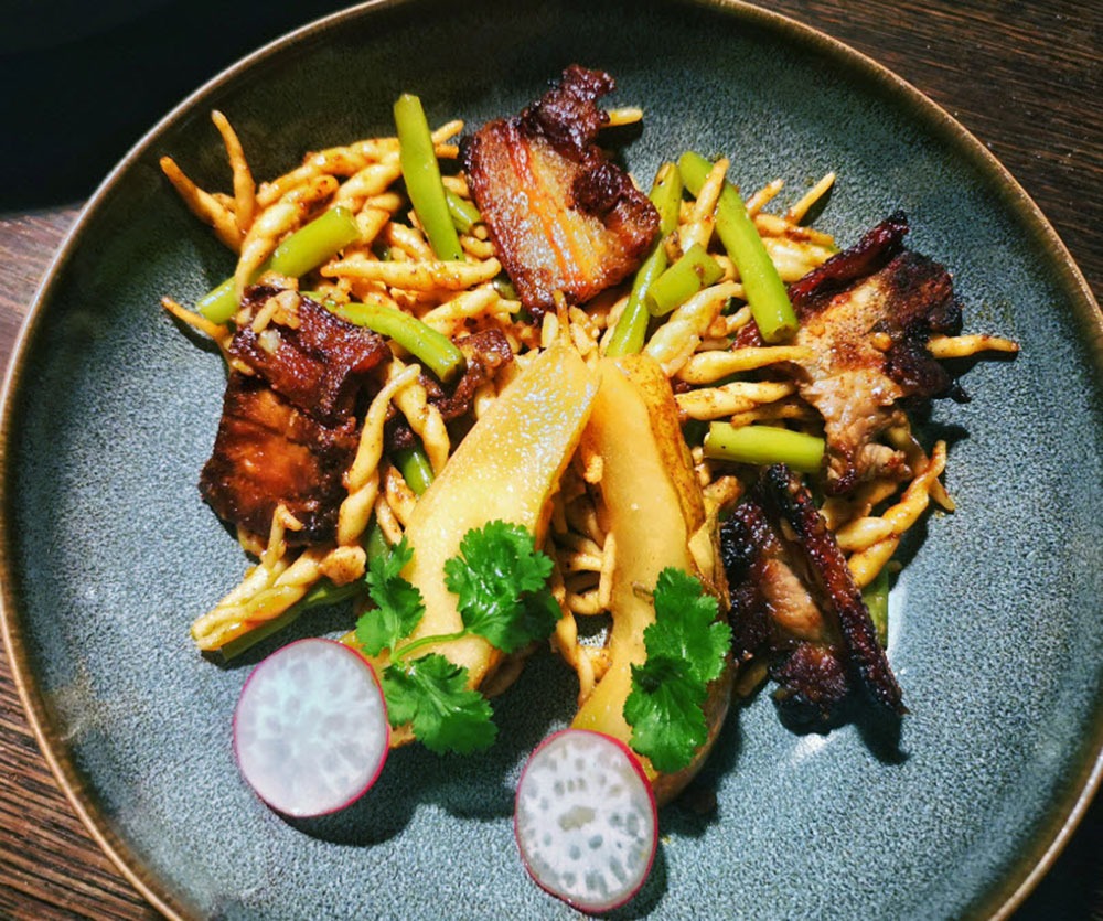 Springsteen mit Birne, Bohne & Speck