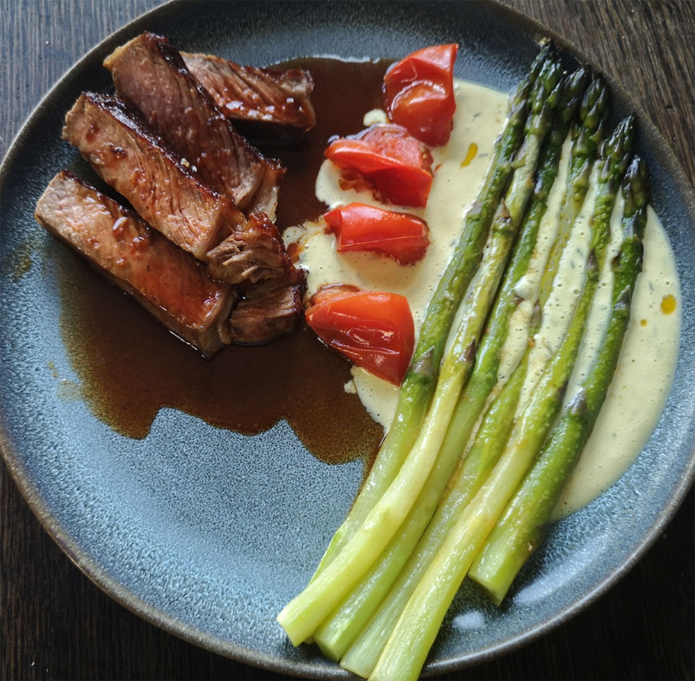 Neil Young mit Spargel